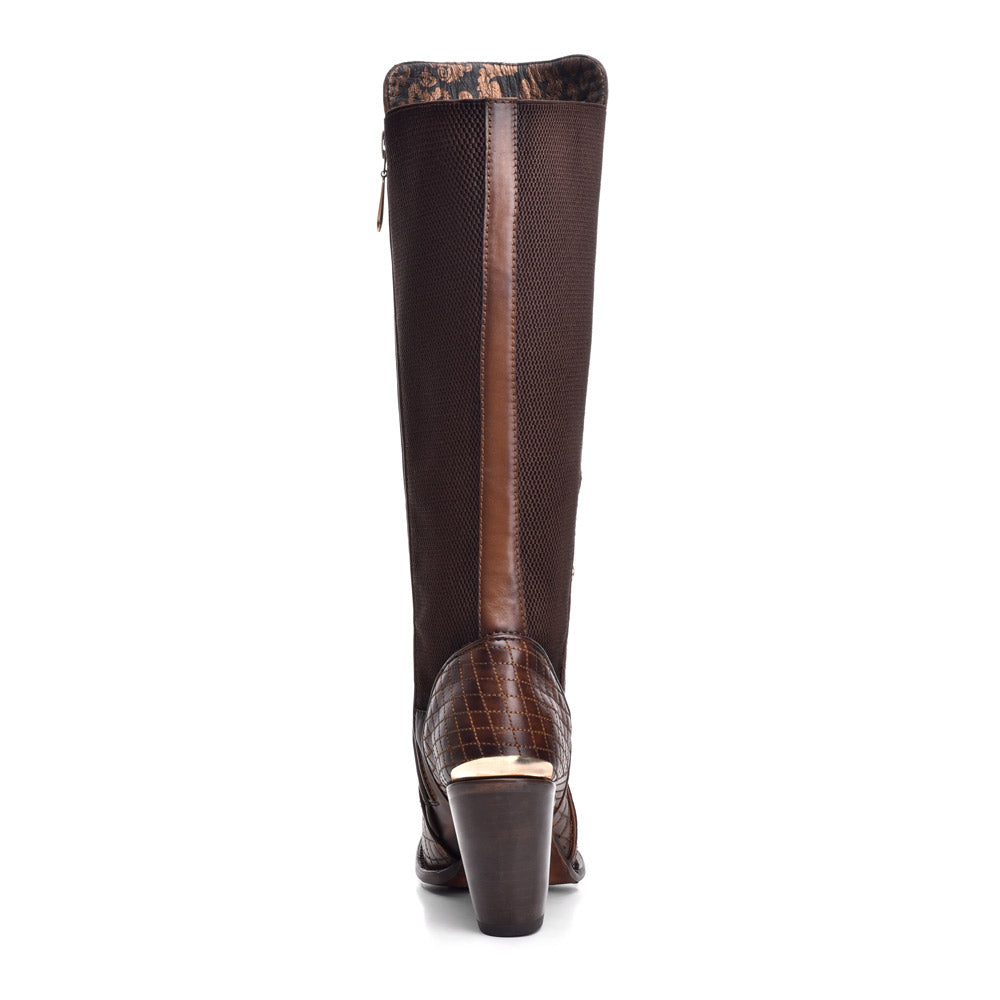 Cuadra Ladies Honey Brown Plush High Boot