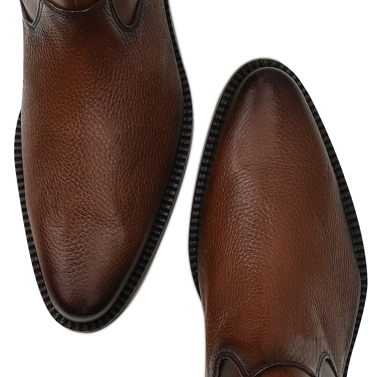 Cuadra Mens Deer Zipper Round Toe Botin