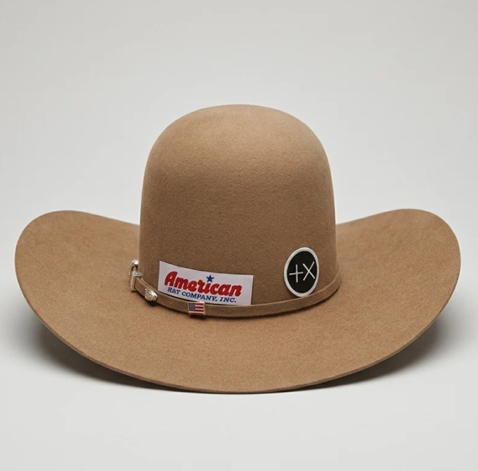 American Hat Company Tuscan 7x Open Crown