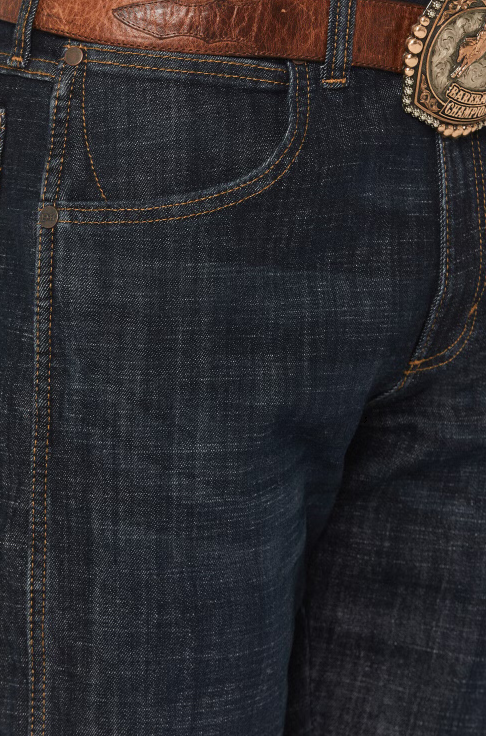 Wrangler Retro Men's Dax Dark Wash Slim Bootcut Stretch Denim Jeans