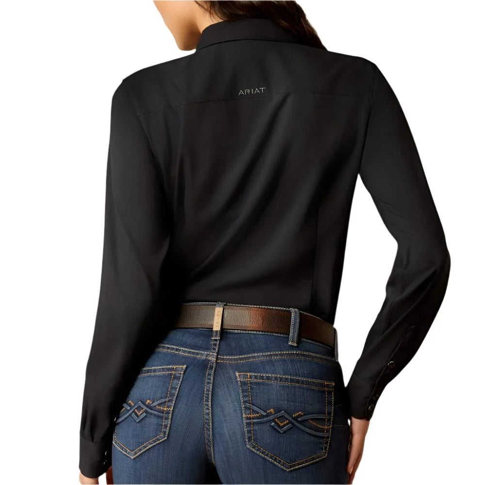 Ariat Black Women's Button Down Fitted Shirt