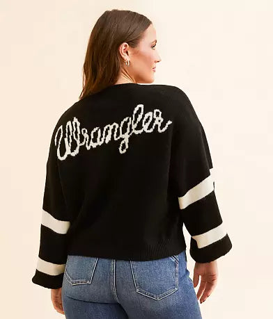 Wrangler Women's Black Logo Sweater