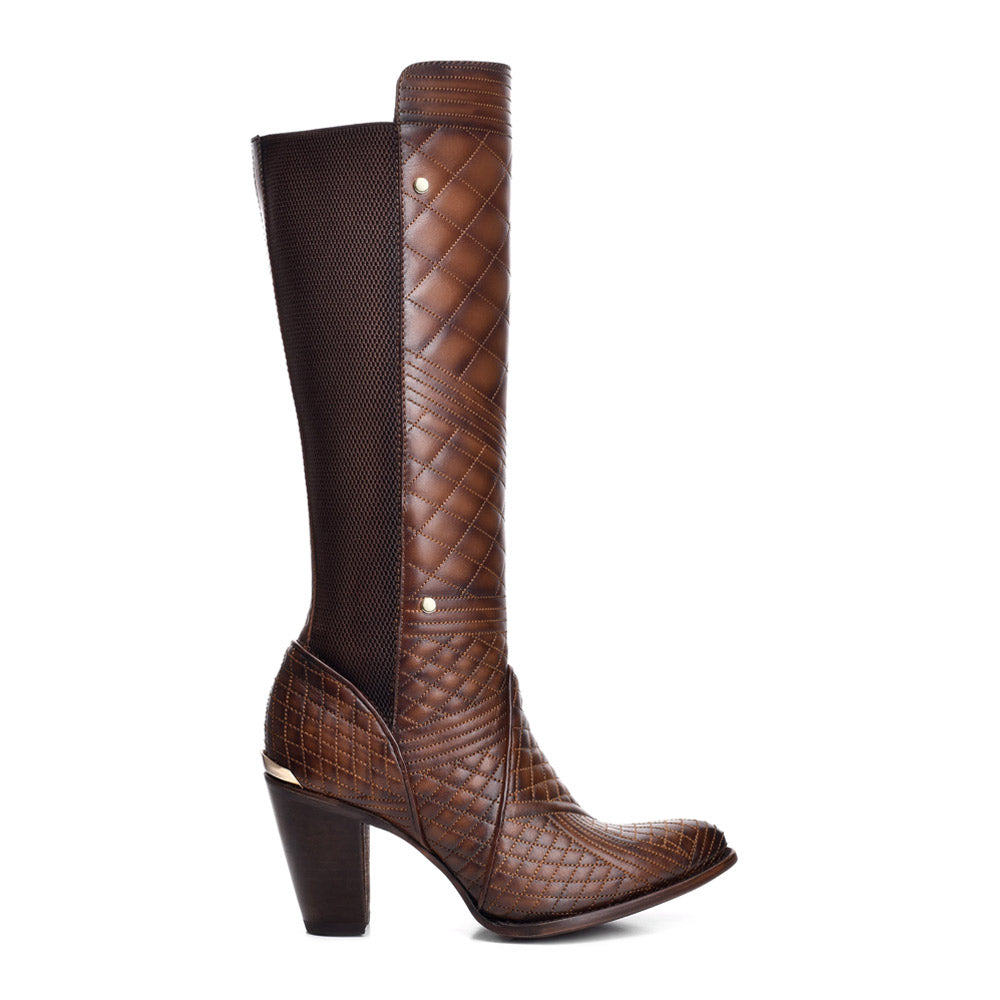 Cuadra Ladies Honey Brown Plush High Boot