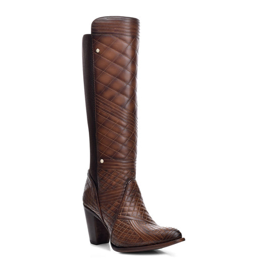 Cuadra Ladies Honey Brown Plush High Boot