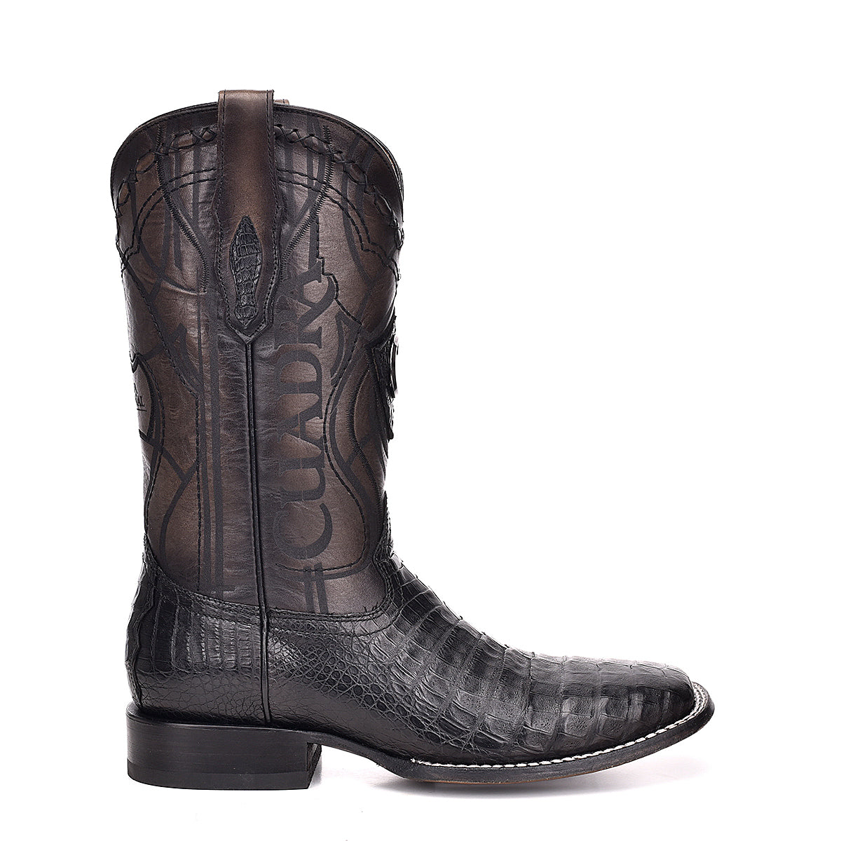 Cuadra Mens Black Caiman Exotic Boot