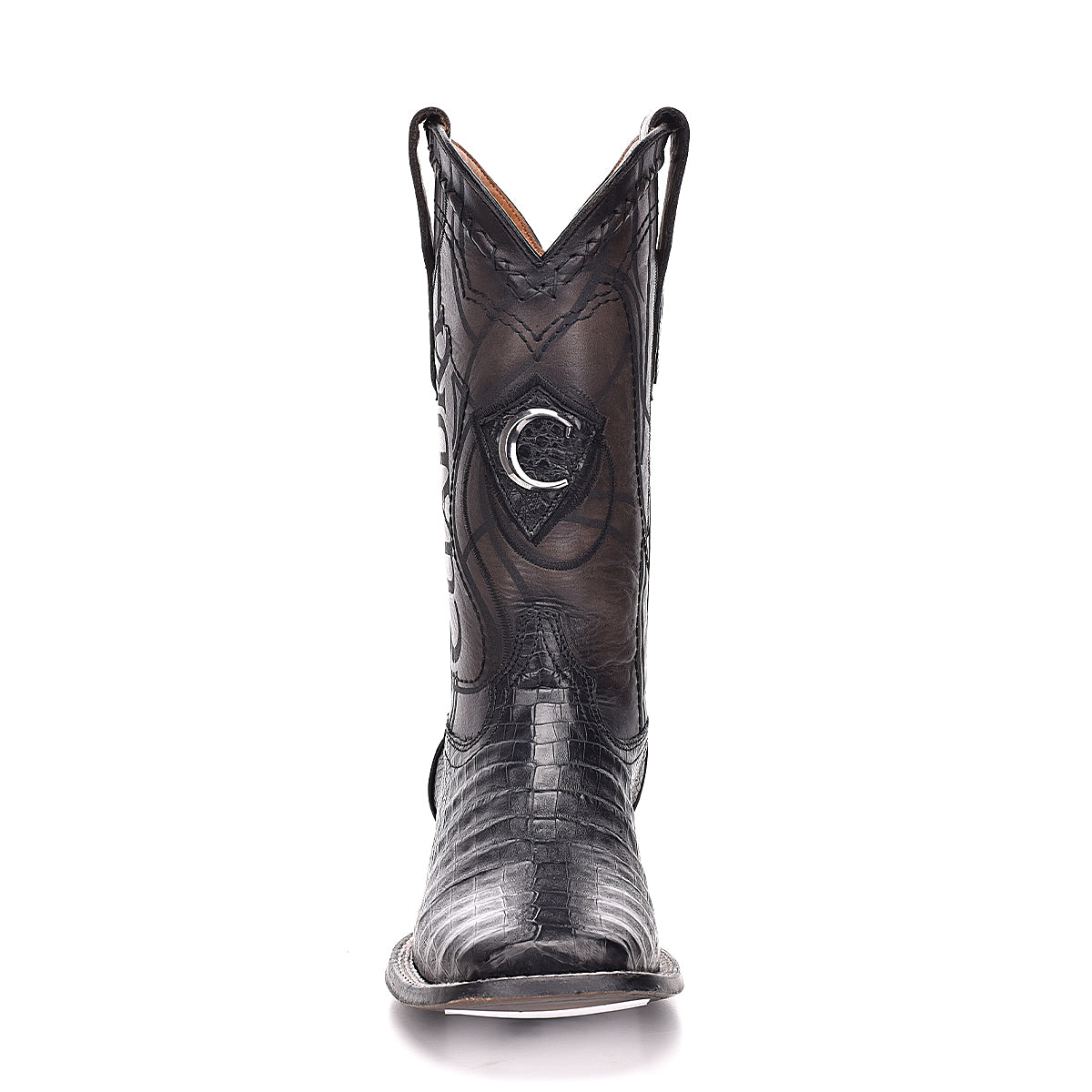 Cuadra Mens Black Caiman Exotic Boot