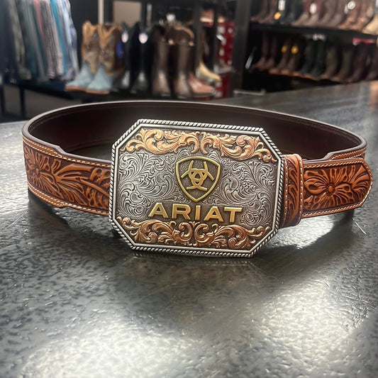 Ariat Mens Buckle and Ember Belt