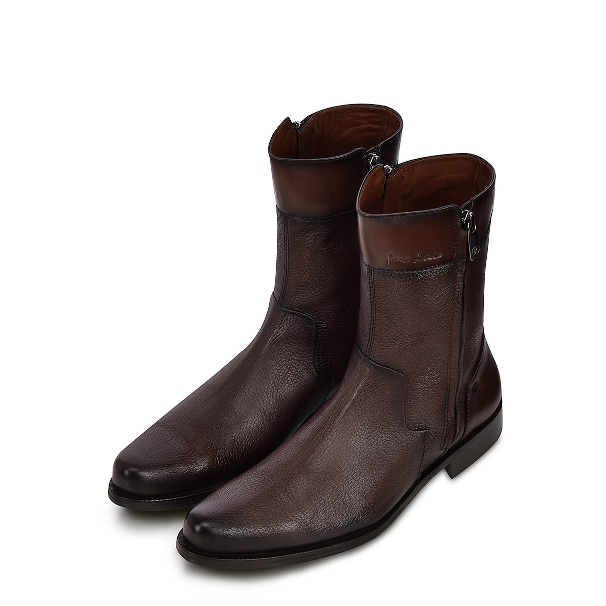 Cuadra Mens Chocolate Genuine Deer Exotic Botin