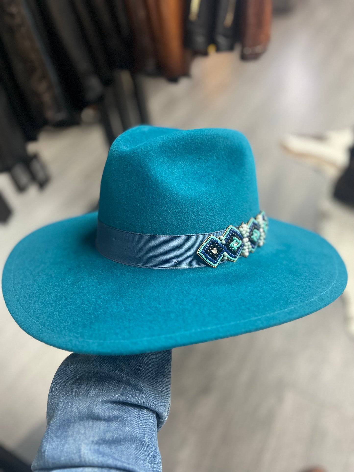 Stetson Ladies Azure Teal Hat