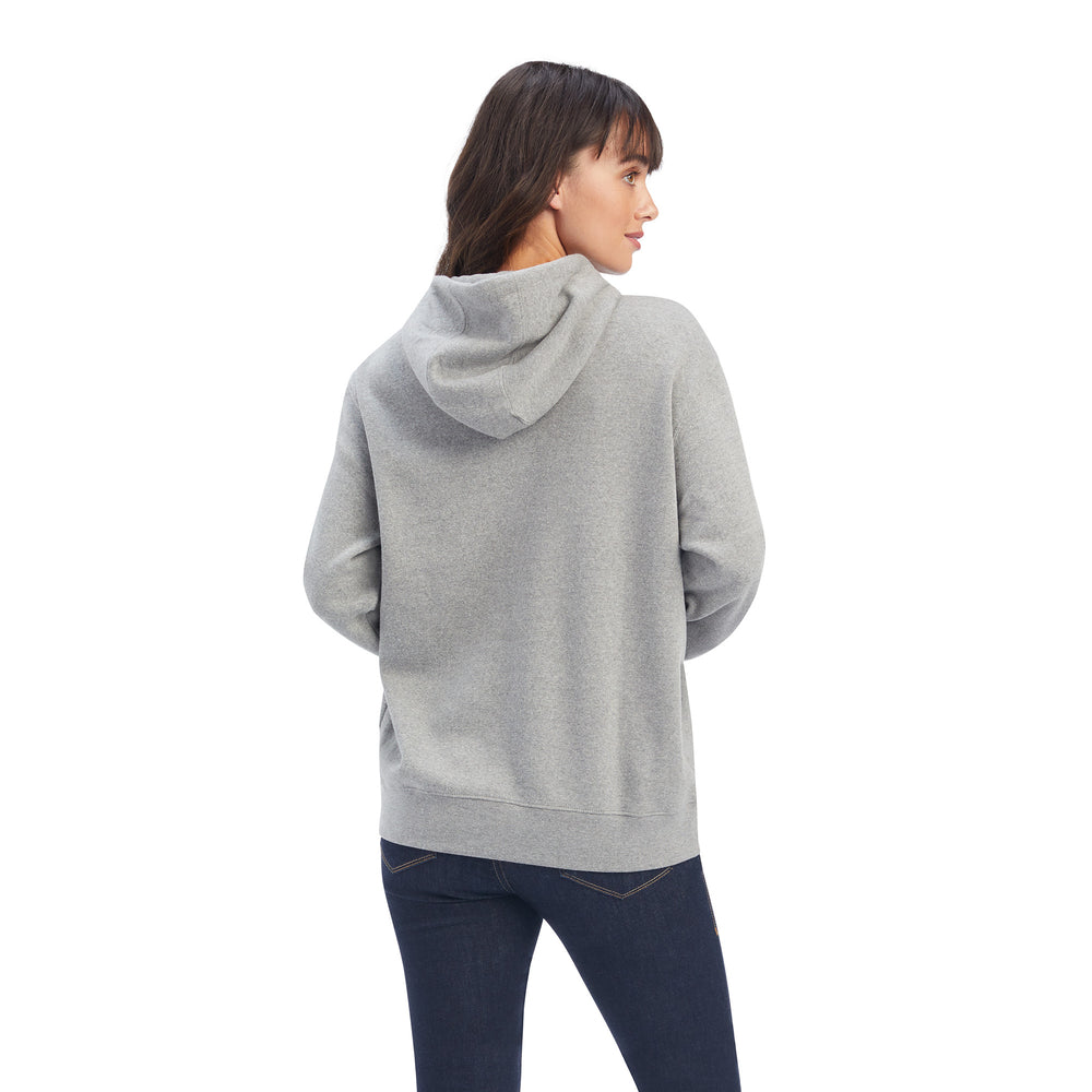 Ariat Womens REAL Beartooth Heather Grey Hoodie