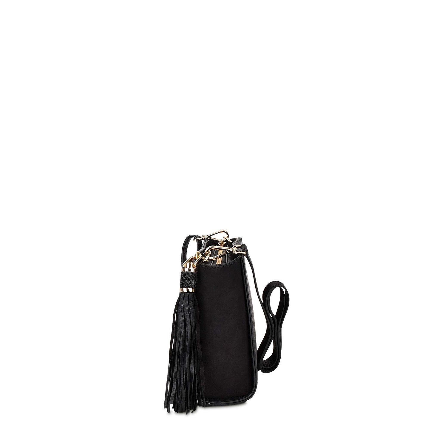 Cuadra Black Stingray Studded Hand Bag