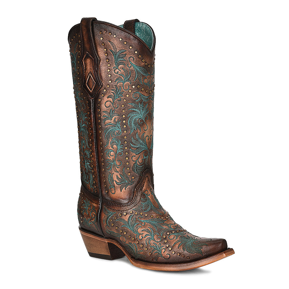 Corral Boot Company Ladies Copper Embroidered Boots