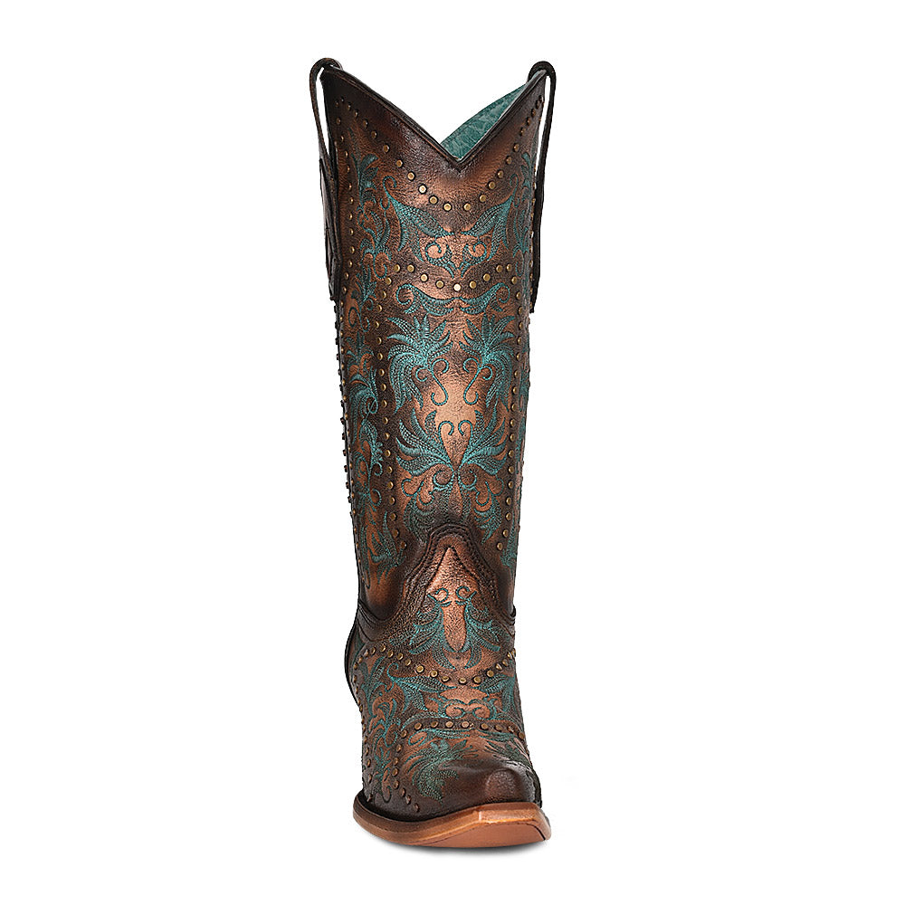 Corral Boot Company Ladies Copper Embroidered Boots