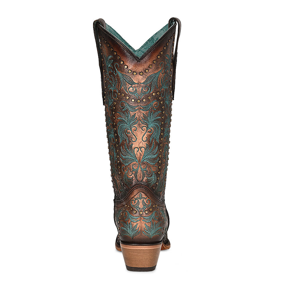 Corral Boot Company Ladies Copper Embroidered Boots