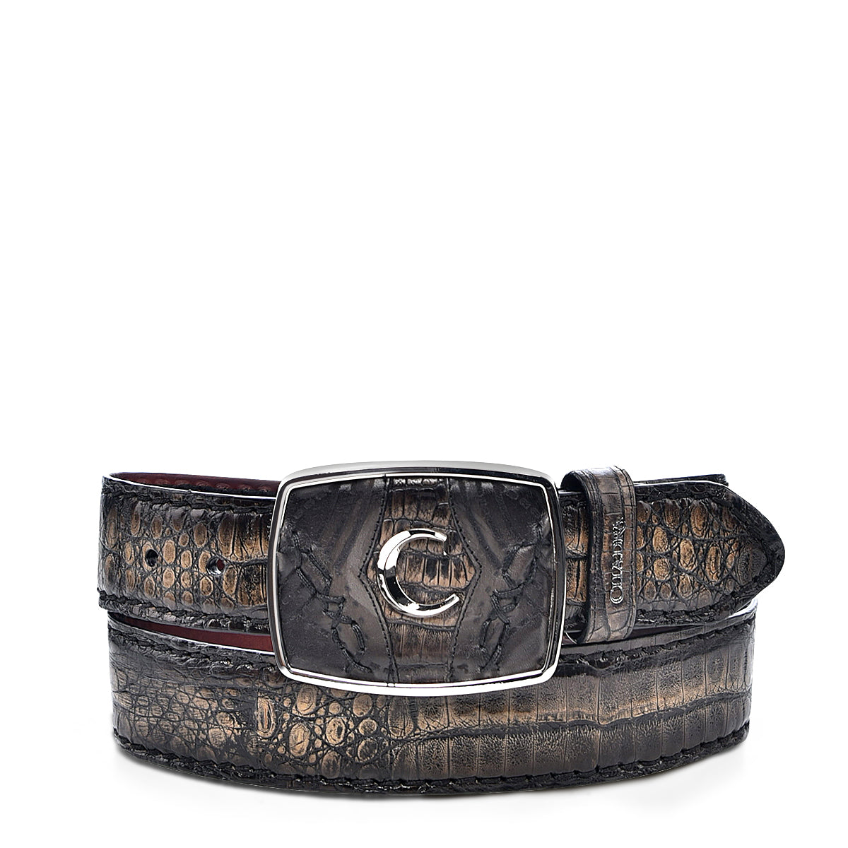 Cuadra Black Sand Caiman Laser Belt