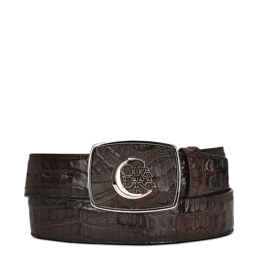 Cuadra Arauco Chocolate Caiman Exotic Belt