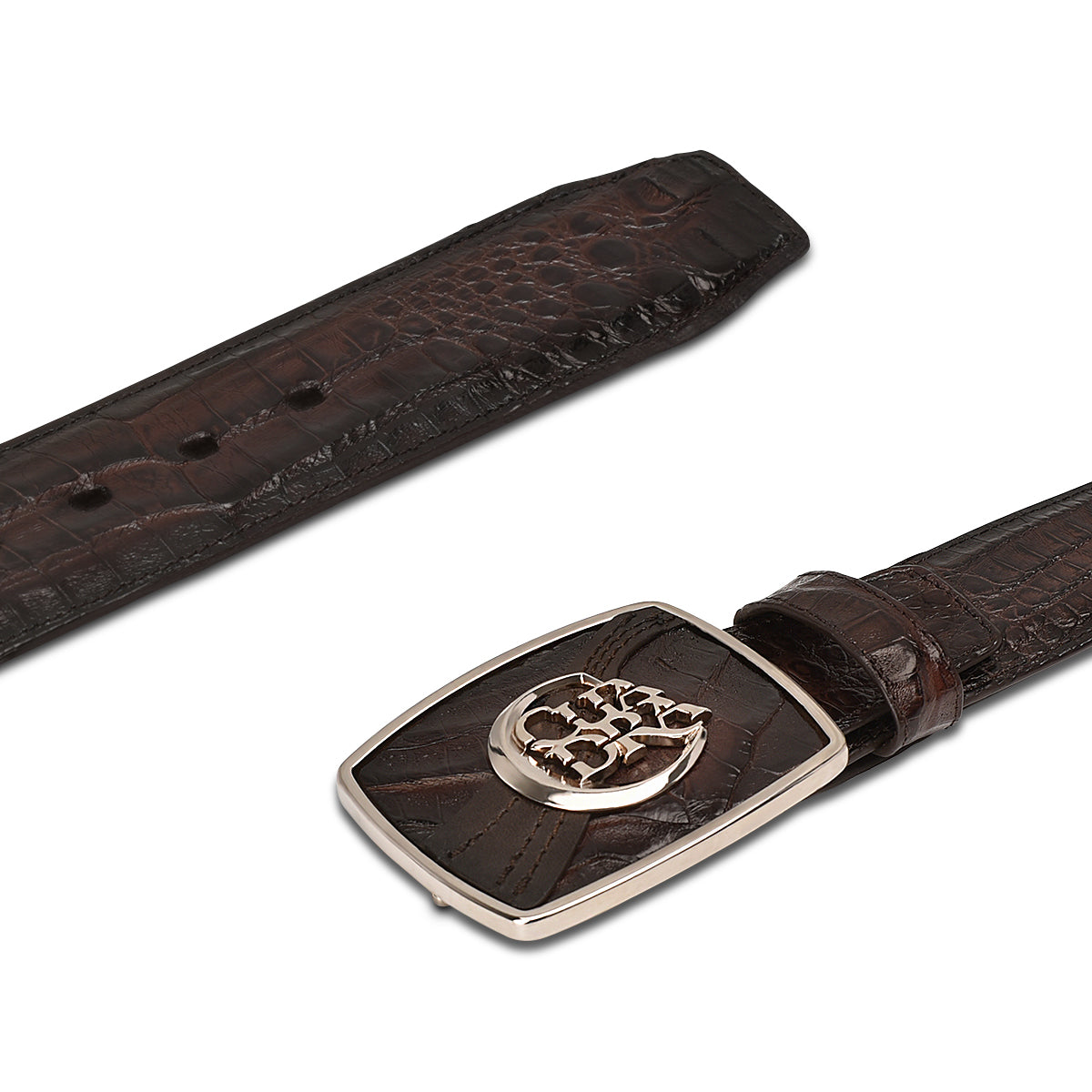 Cuadra Arauco Chocolate Caiman Exotic Belt