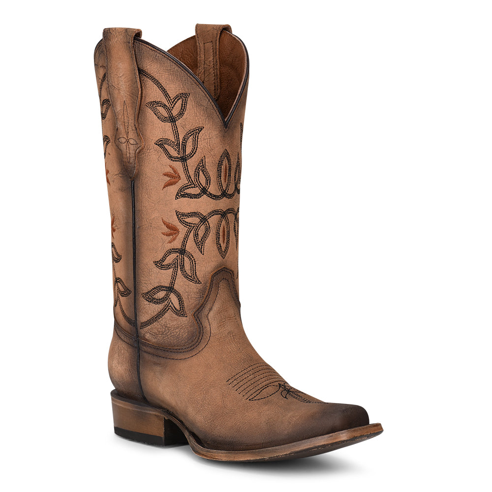 Circle G Ladies Floral Embroidered Boots