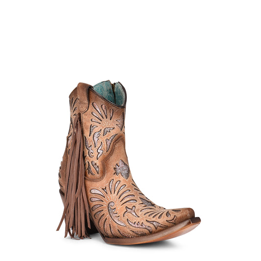 Corral Boot Company Frindge Heel Bootie