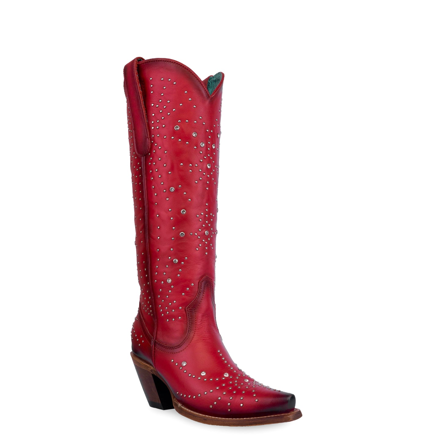 Corral Boot Company Red Crystal Ladies Cowgirl Boot