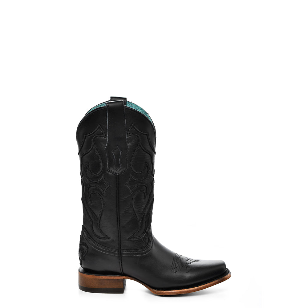 Corral Boot Company Ld Full Black Embroidery Aq To