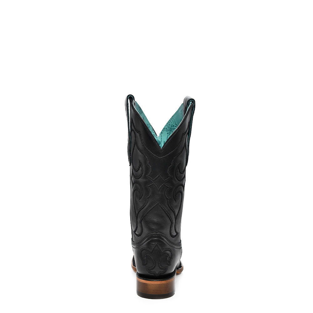 Corral Boot Company Ld Full Black Embroidery Aq To