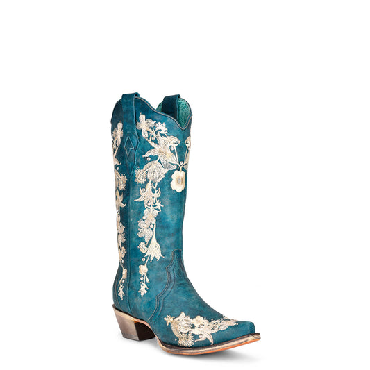 Corral Boot Company Navy Blue And Floral