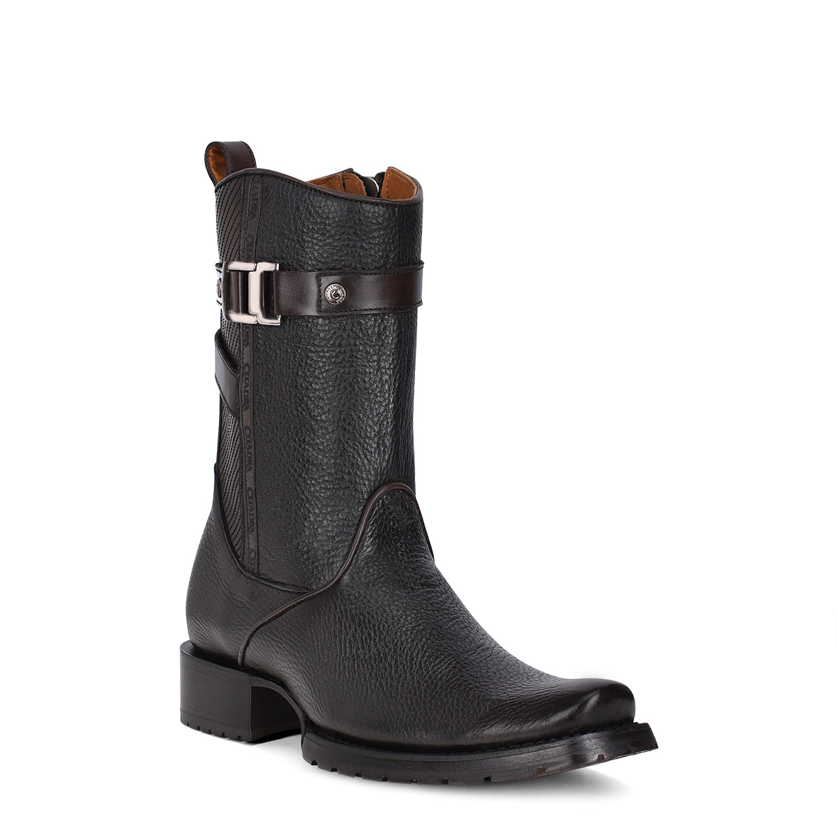 Cuadra Black Laser Narrow Square Boot