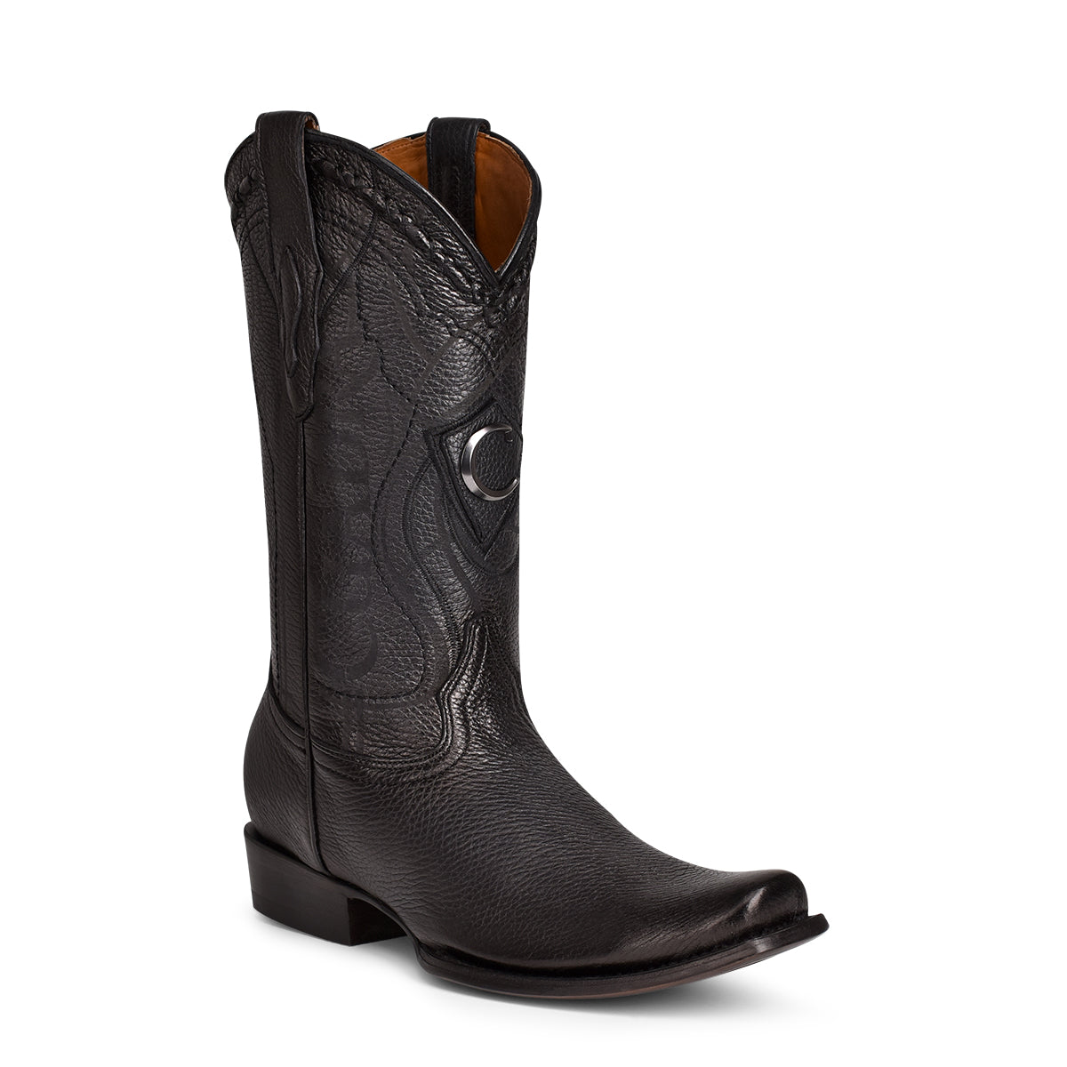 Cuadra Black/Deer Laser Narrow Square Toe