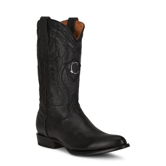 Cuadra Black Deer Round Toe