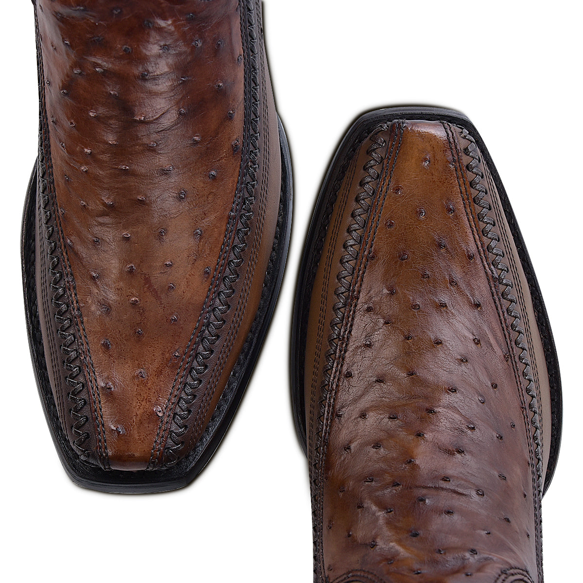 Cuadra Mens Moroni Chestnut Ostrich Exotic Boot