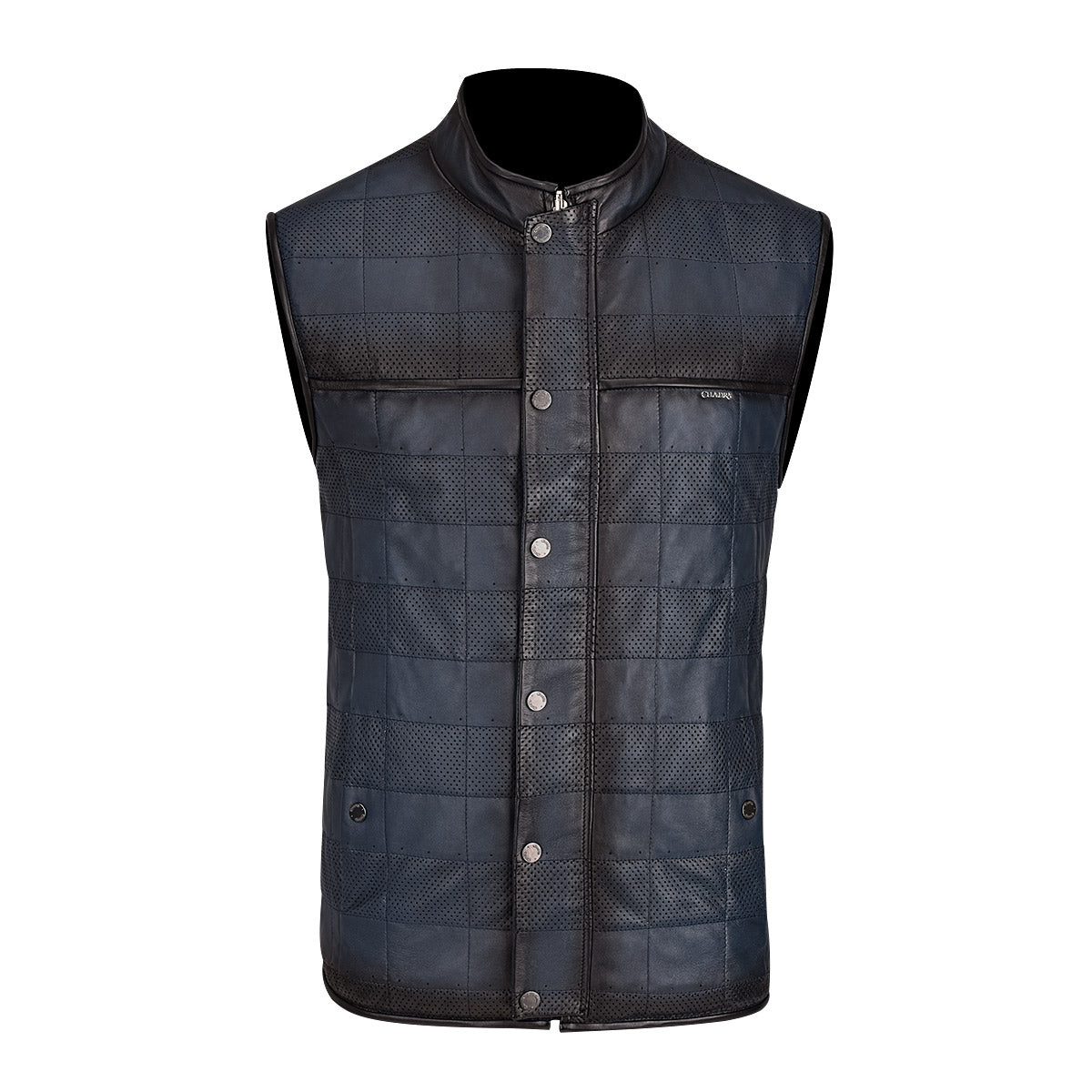 Cuadra Navy Zipper Vest