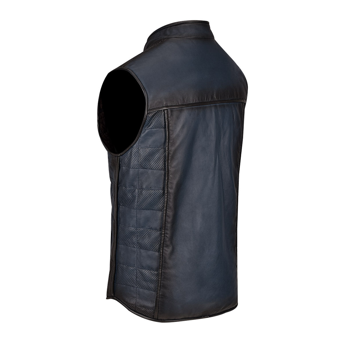 Cuadra Navy Zipper Vest