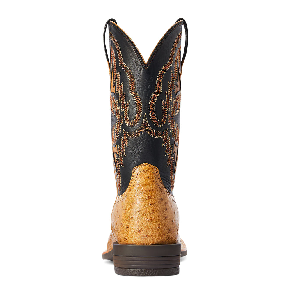 Dagger Antique Saddle Ostrich Western Boot