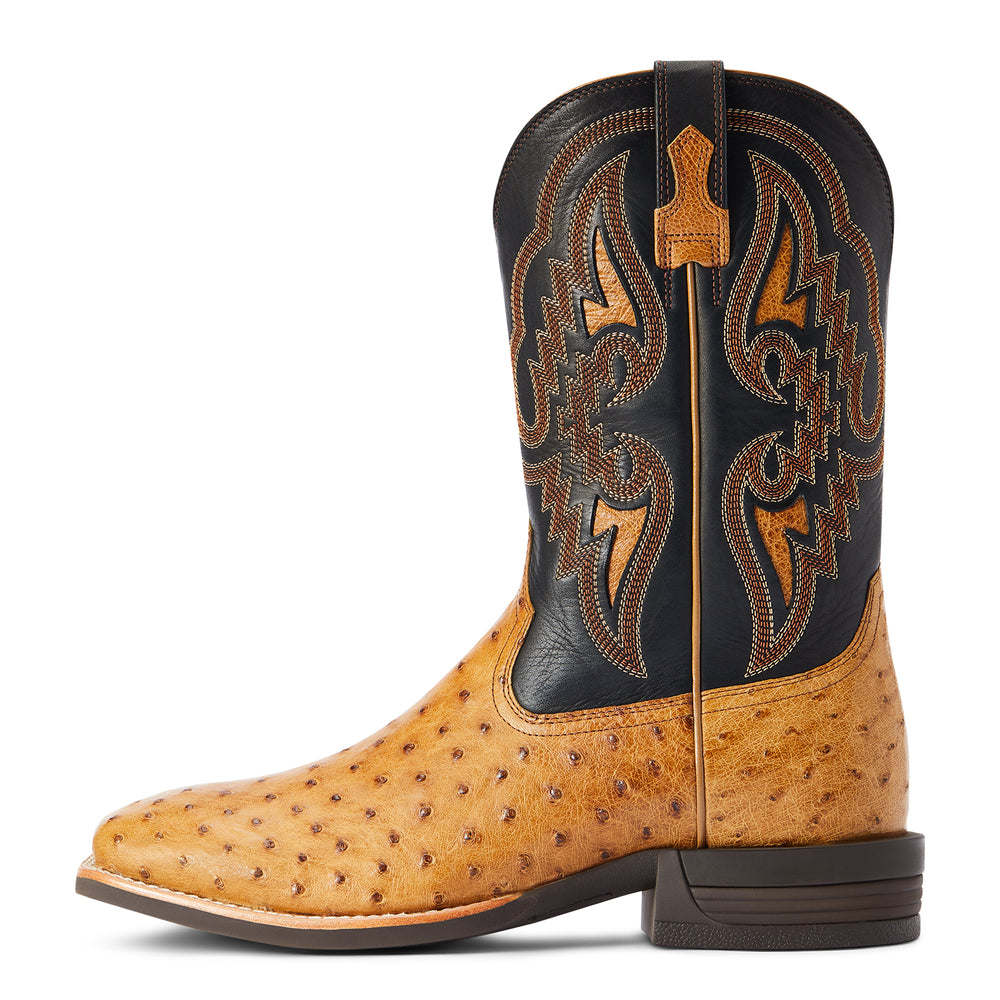 Dagger Antique Saddle Ostrich Western Boot