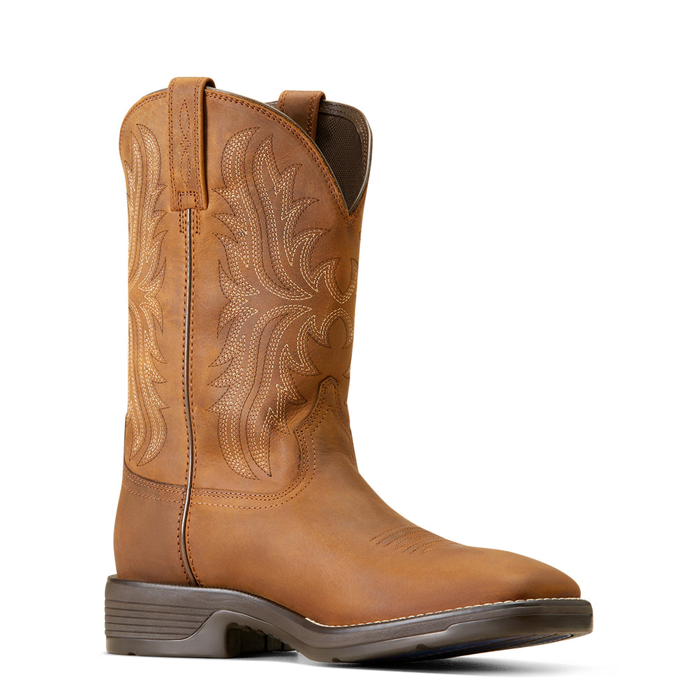 Ariat Mens Ridgeback Oily Distressed Tan Cowboy Boot