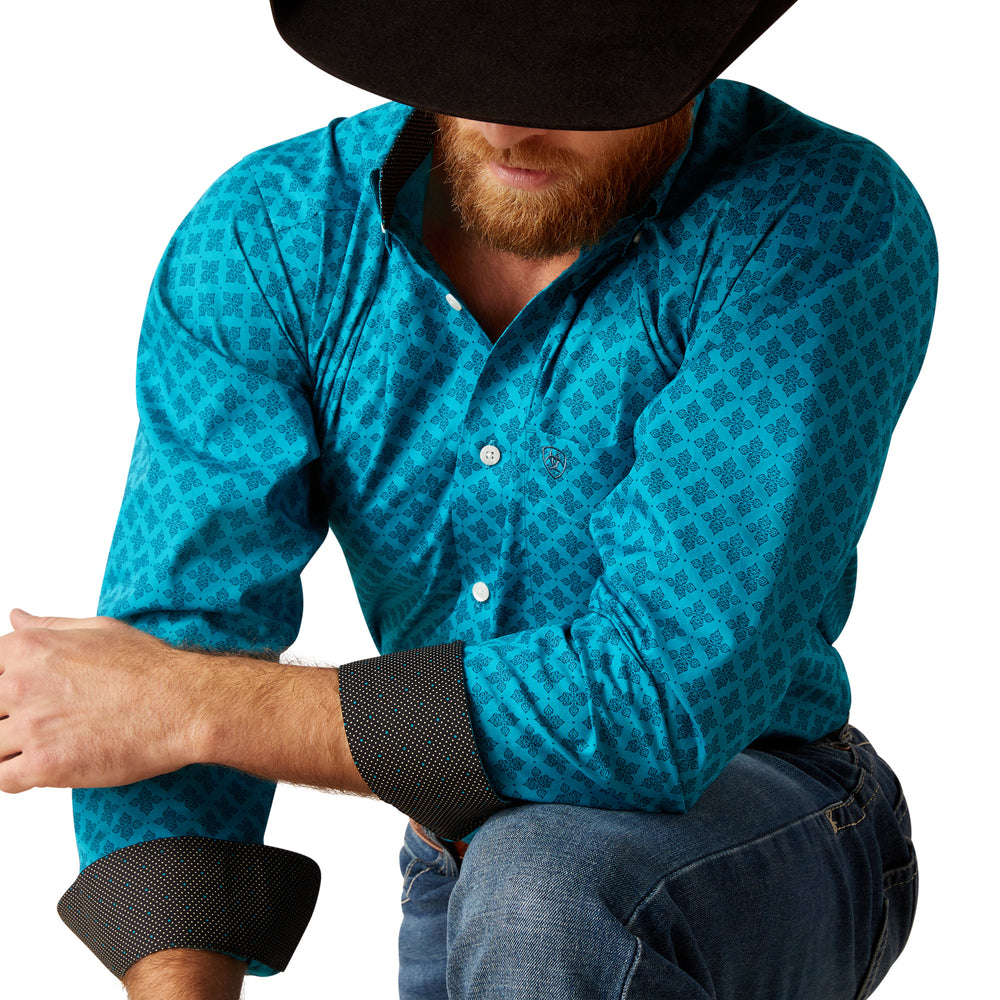 Ariat Mens Turquoise Shirt