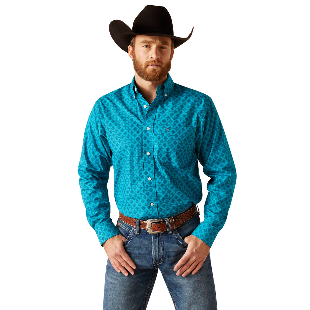 Ariat Mens Turquoise Shirt