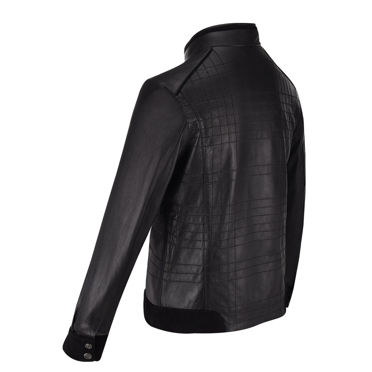 Cuadra Mens Black Natural Zipper Jacket