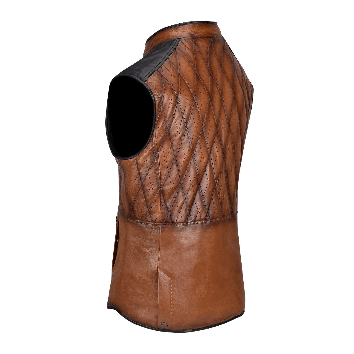 Cuadra Mens Natural Maple Embroidery Vest