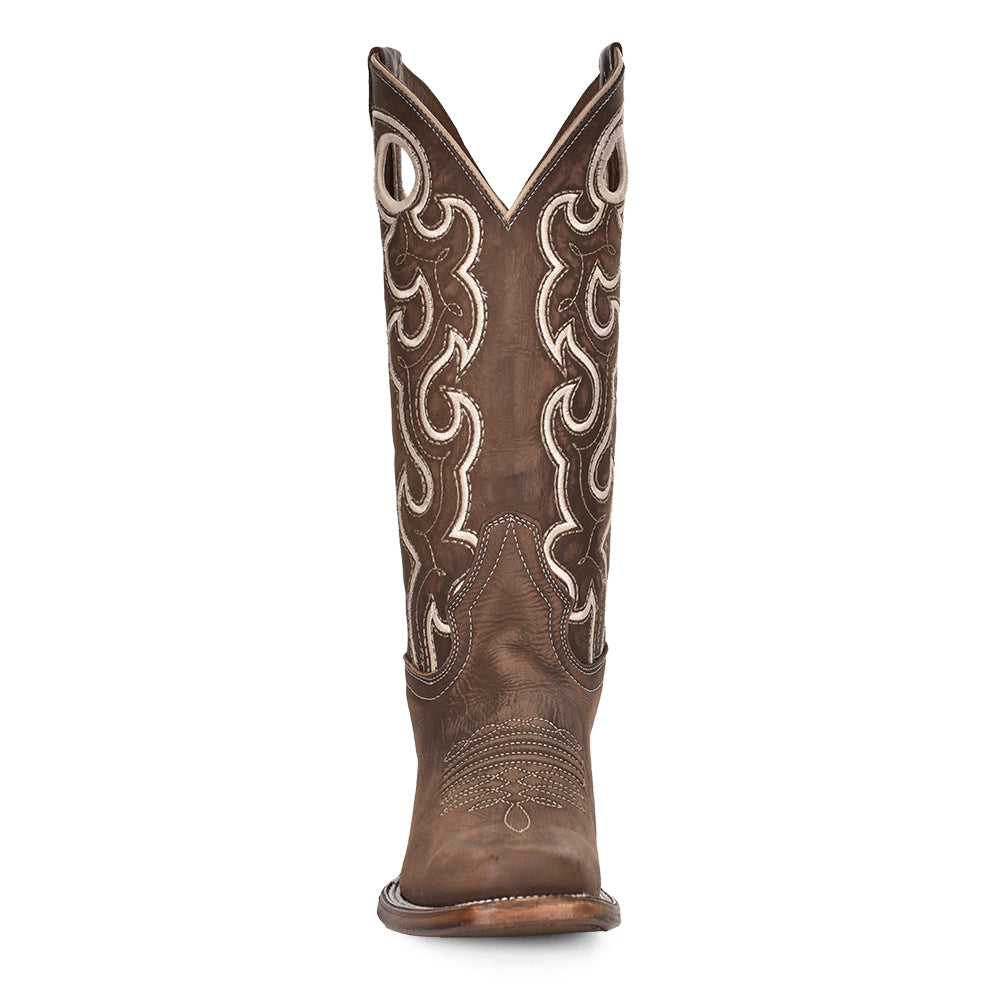 Circle G Ladies Embroidery Cutout Chocolate Boot