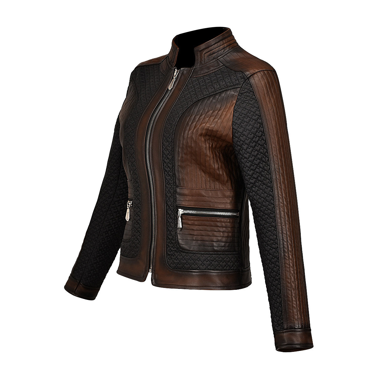 Cuadra Ladies Brown Lather Jacket