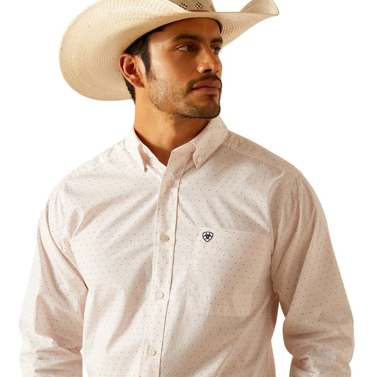 Ariat Thor White/Dotted Fitted Shirt