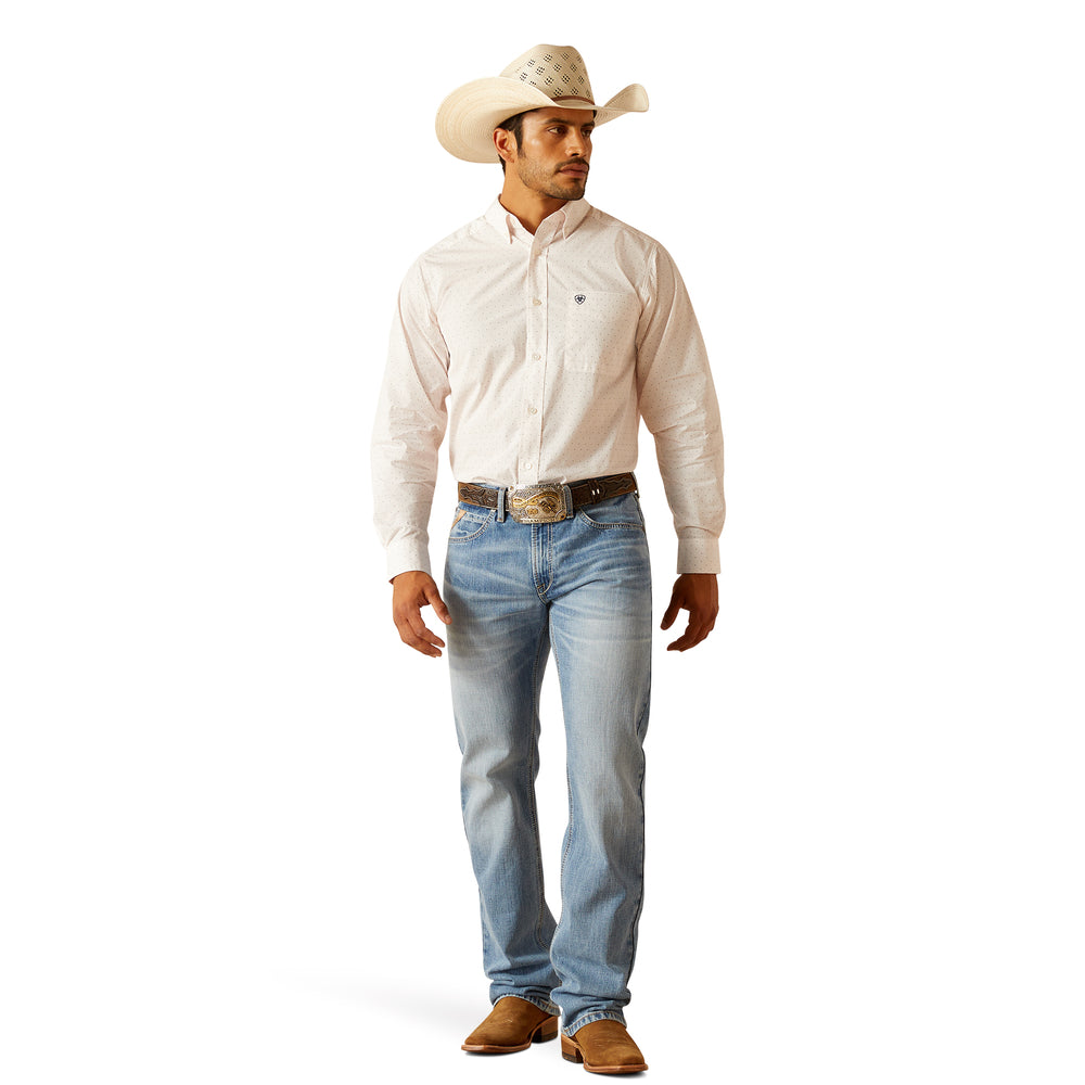 Ariat Thor White/Dotted Fitted Shirt