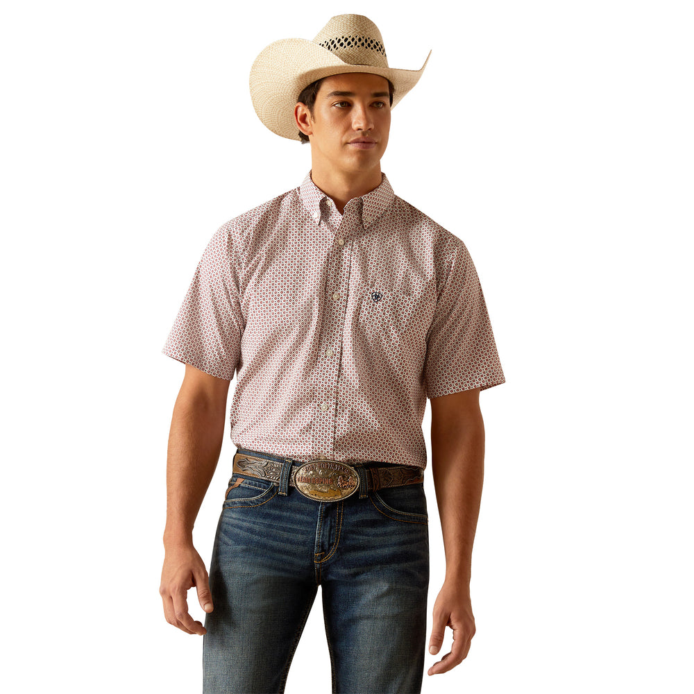 Ariat Mens Teagan Fitted Short Sleeve Shirt