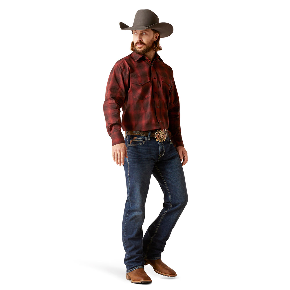 Ariat Pro Series Stenson Red Plaid Classic Fit Shirt