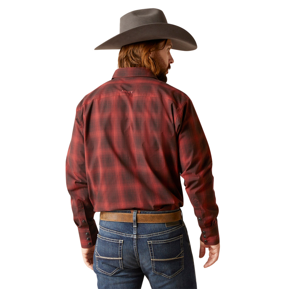 Ariat Pro Series Stenson Red Plaid Classic Fit Shirt