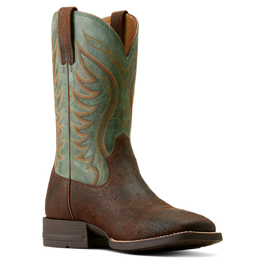 Ariat Amos Rockweed Brown/Green Cowboy Boot