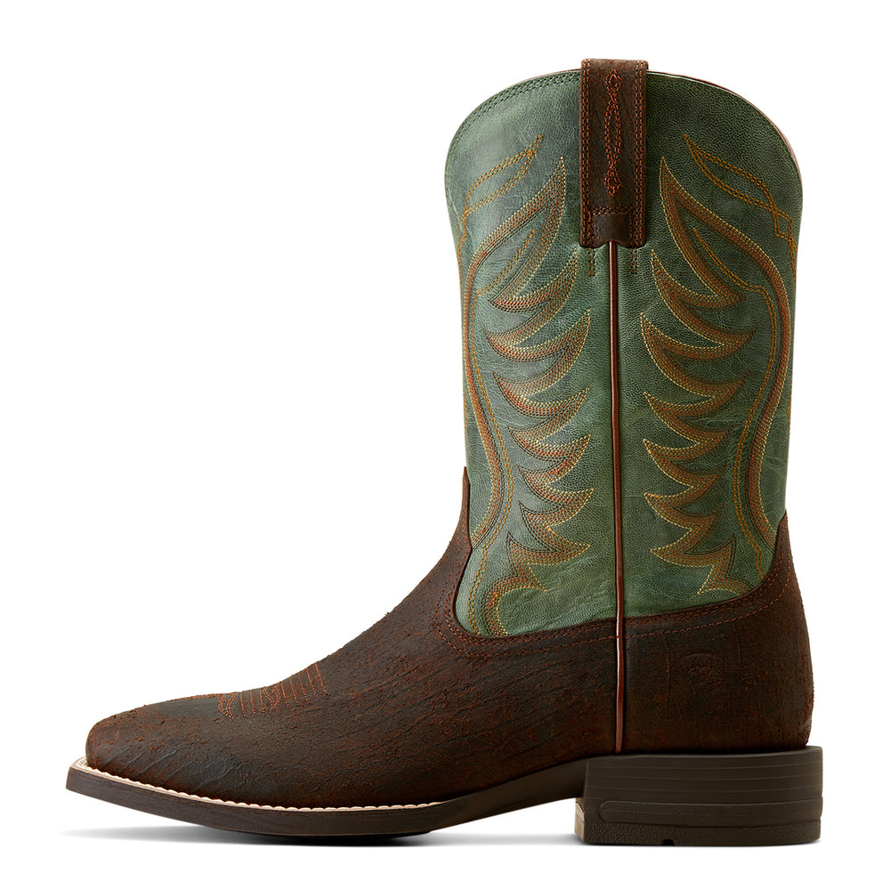 Ariat Amos Rockweed Brown/Green Cowboy Boot