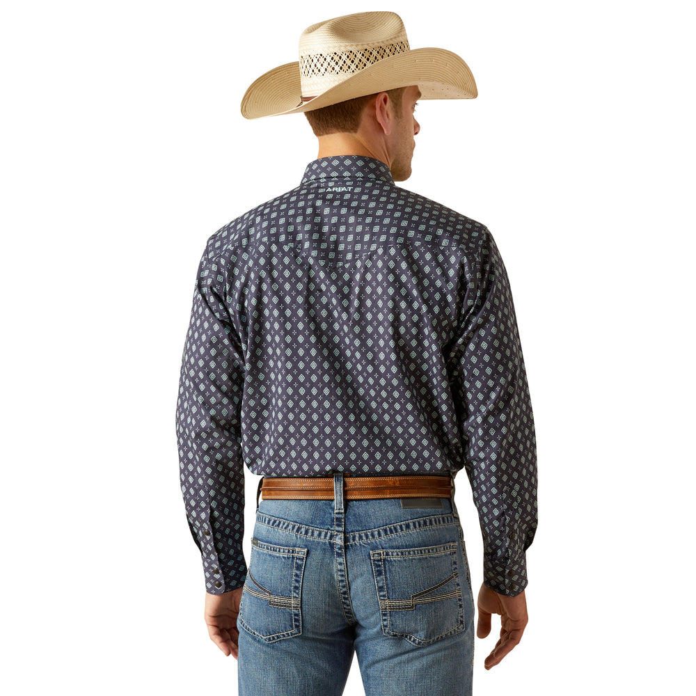 Ariat Mens Blue Diamond Indigo Snap Shirt